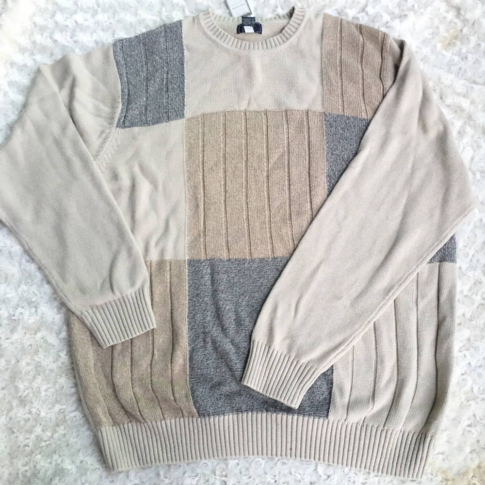 Dockers sweater tan beige big and tall size xxl
